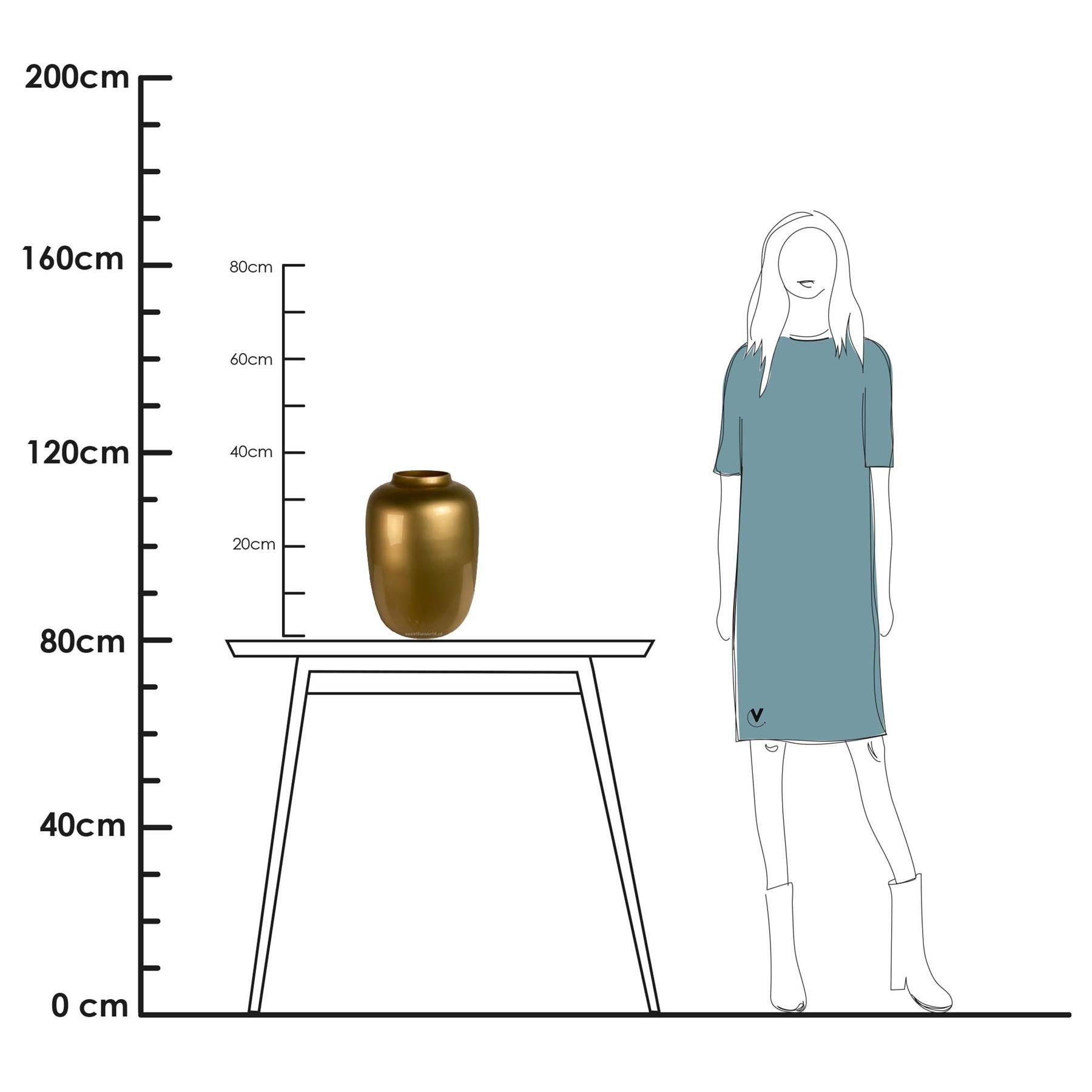 Vase The World Artic Gold Vaas M