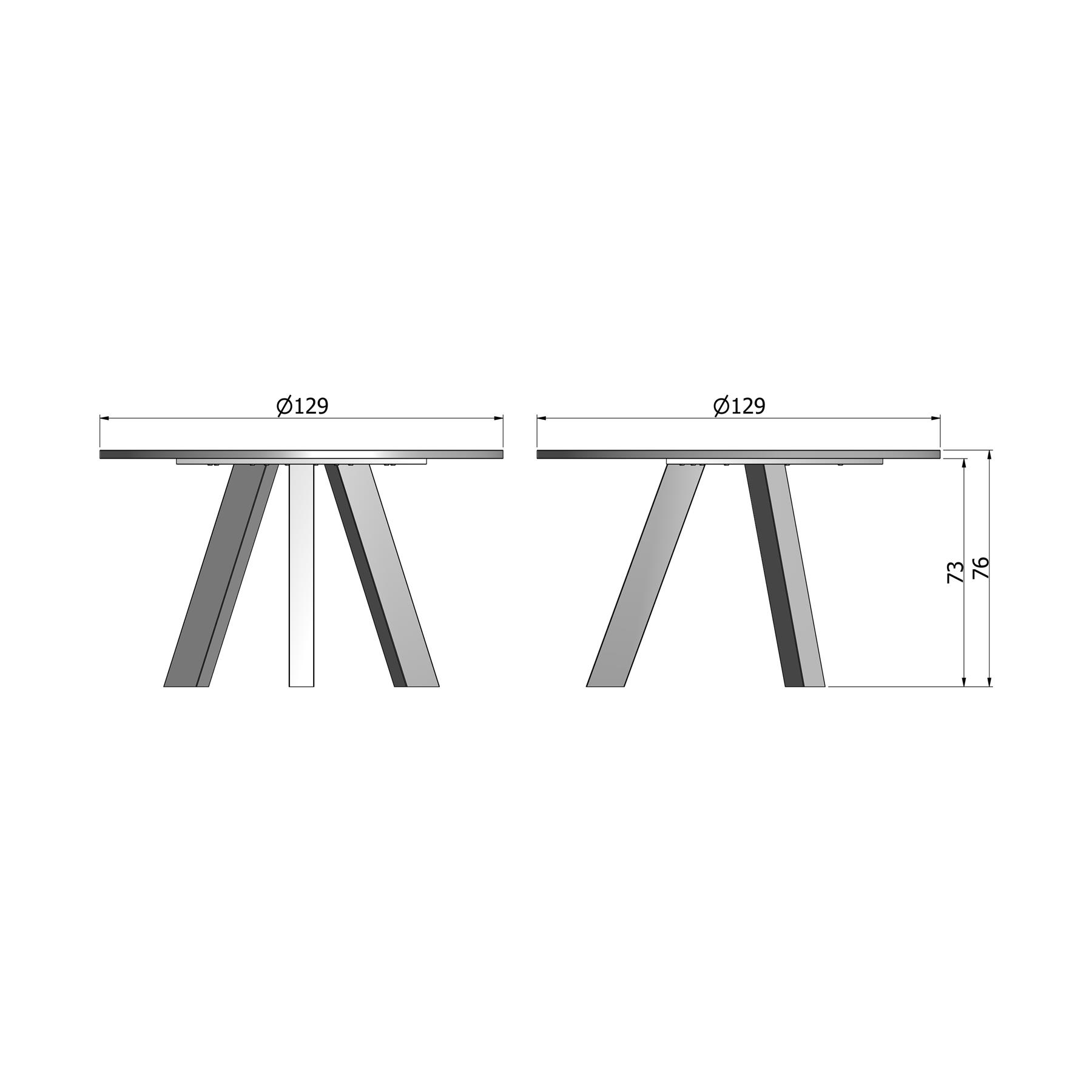 Woood Rhonda Eettafel Ø 130 cm