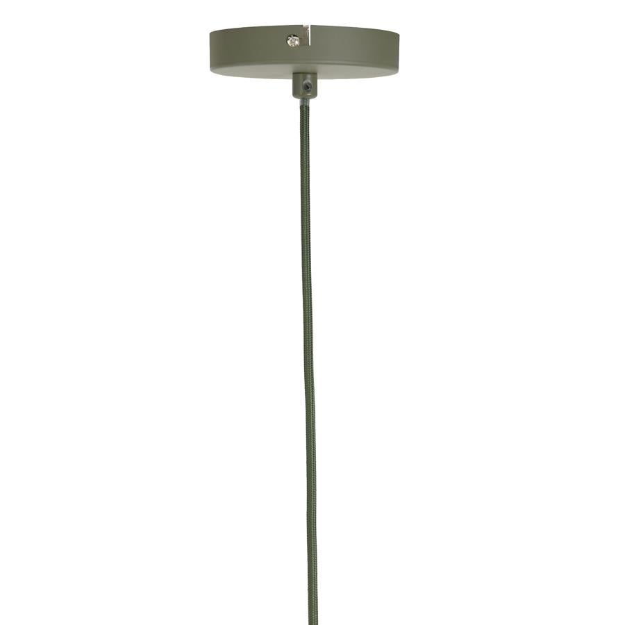 Light & Living Plumeria Hanglamp - M - H 40 x Ø 34 cm - Donkergroen