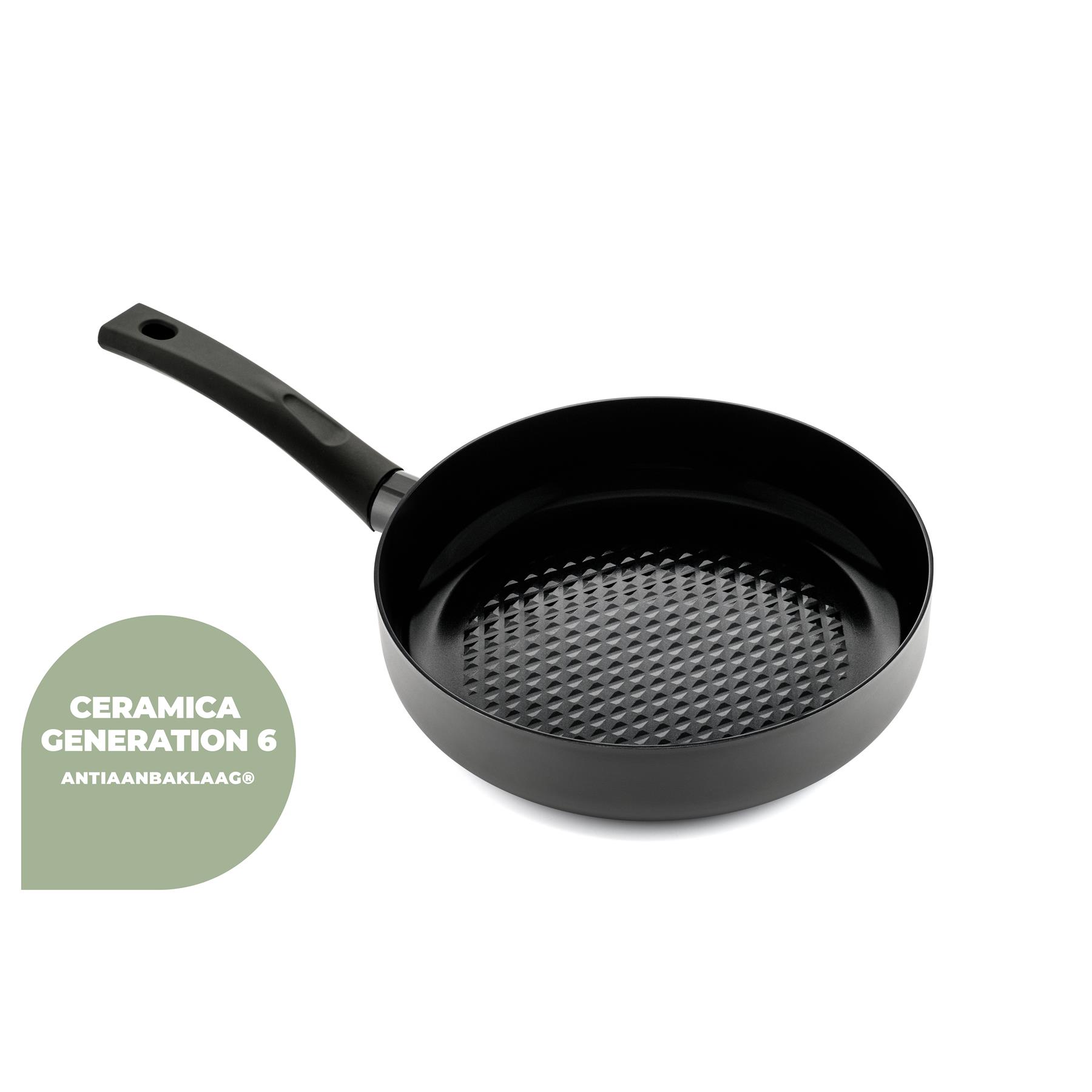 ISENVI Avon keramische hapjespan 26 CM - Ergo greep