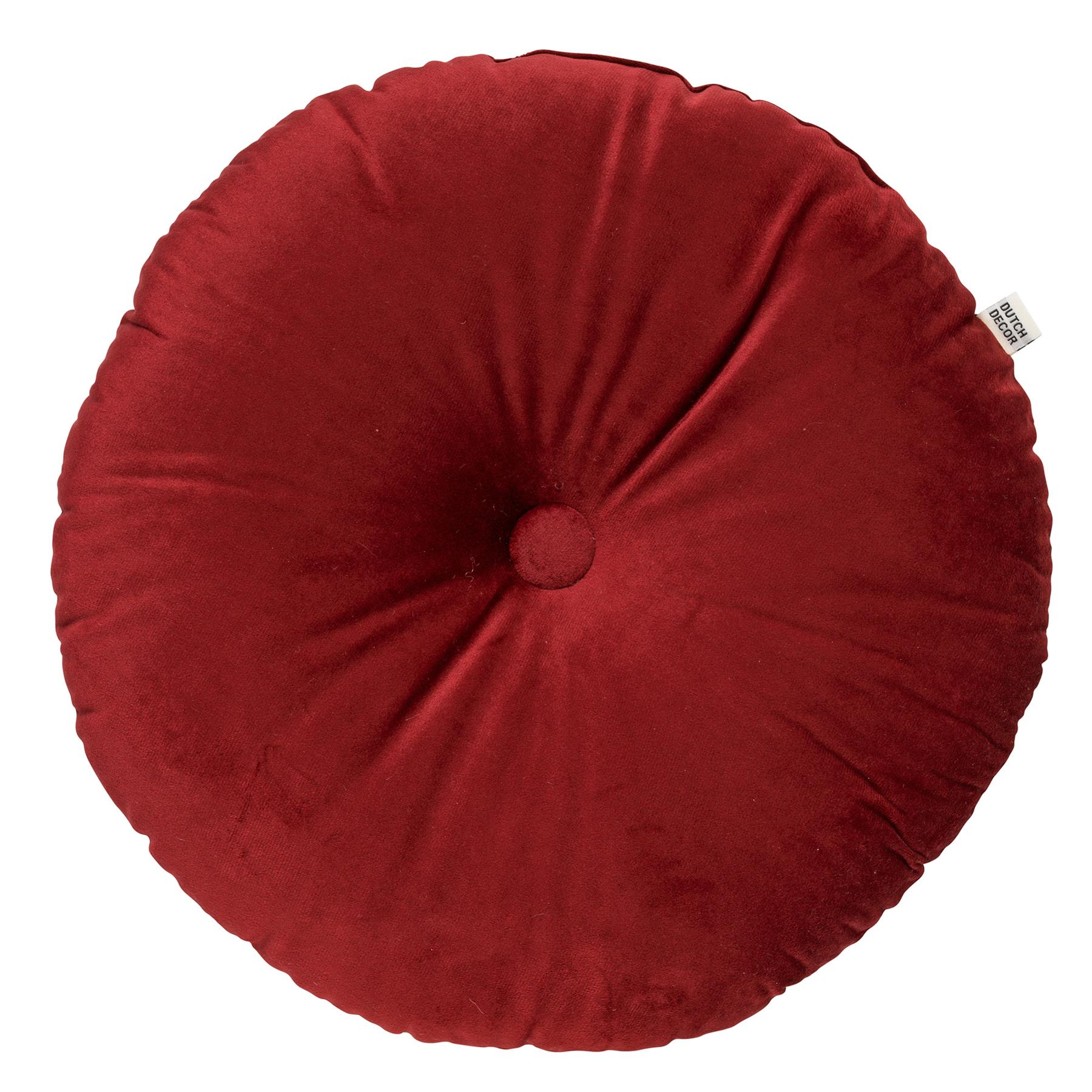 Dutch Decor sierkussen OLLY - Ø40 cm Merlot