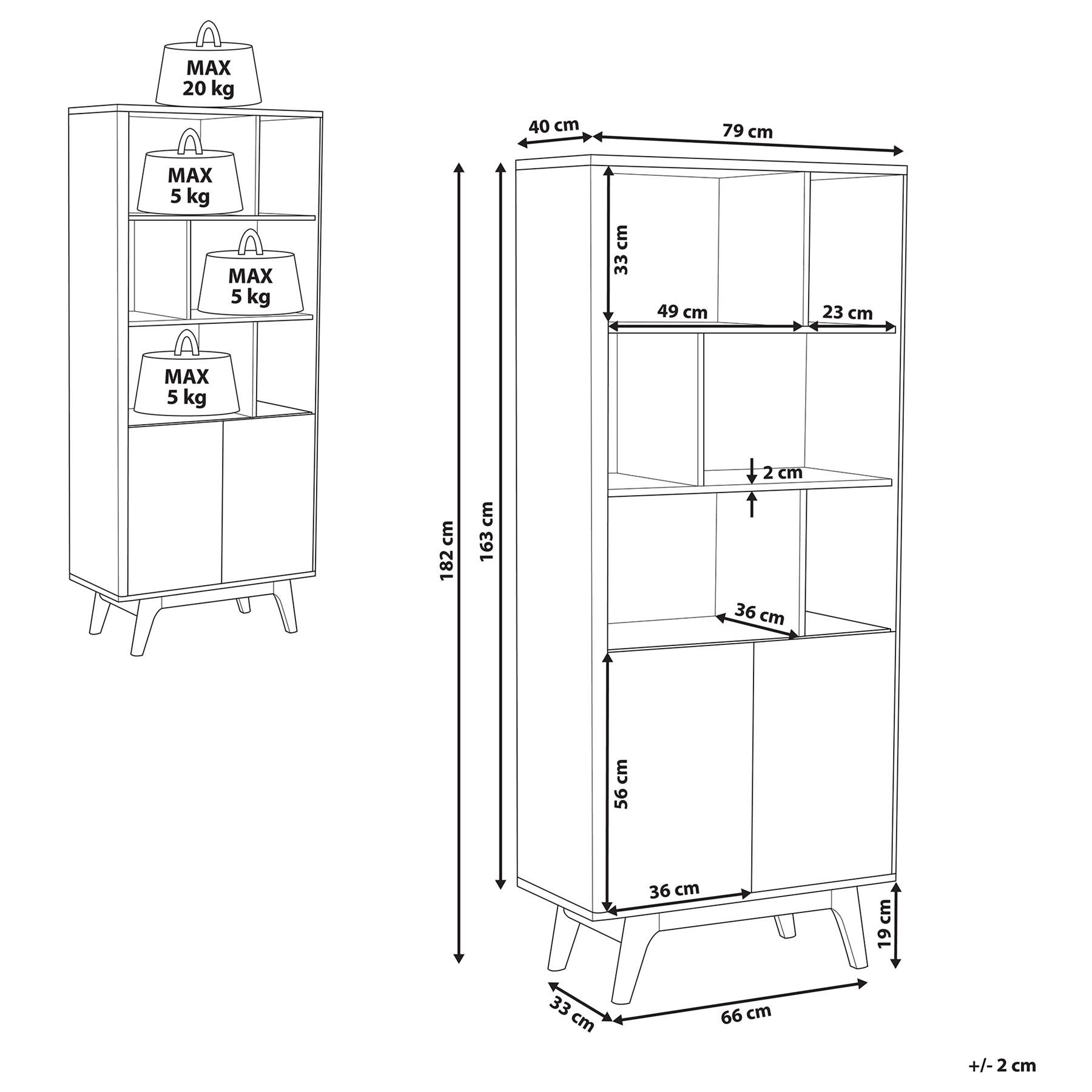 Beliani - COLUMBUS - Boekenkast - Wit - MDF