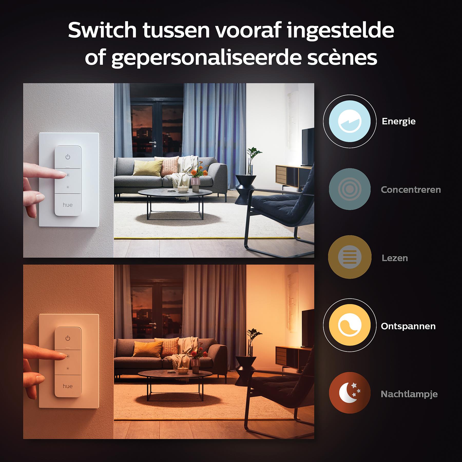 Philips Hue Still Plafondlamp - Zwart