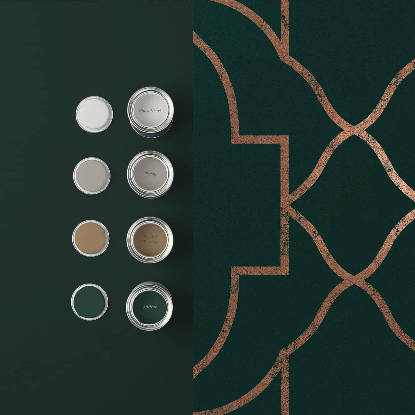 Graham & Brown vliesbehang Versailles Emerald groen