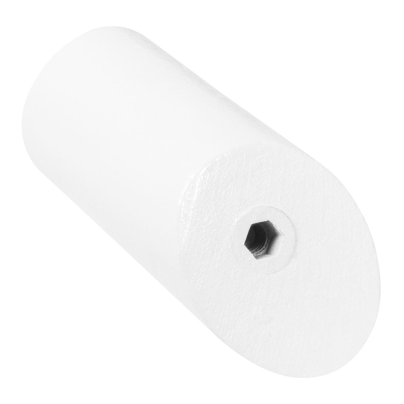 QUVIO Houten wand haakje - Wit - S
