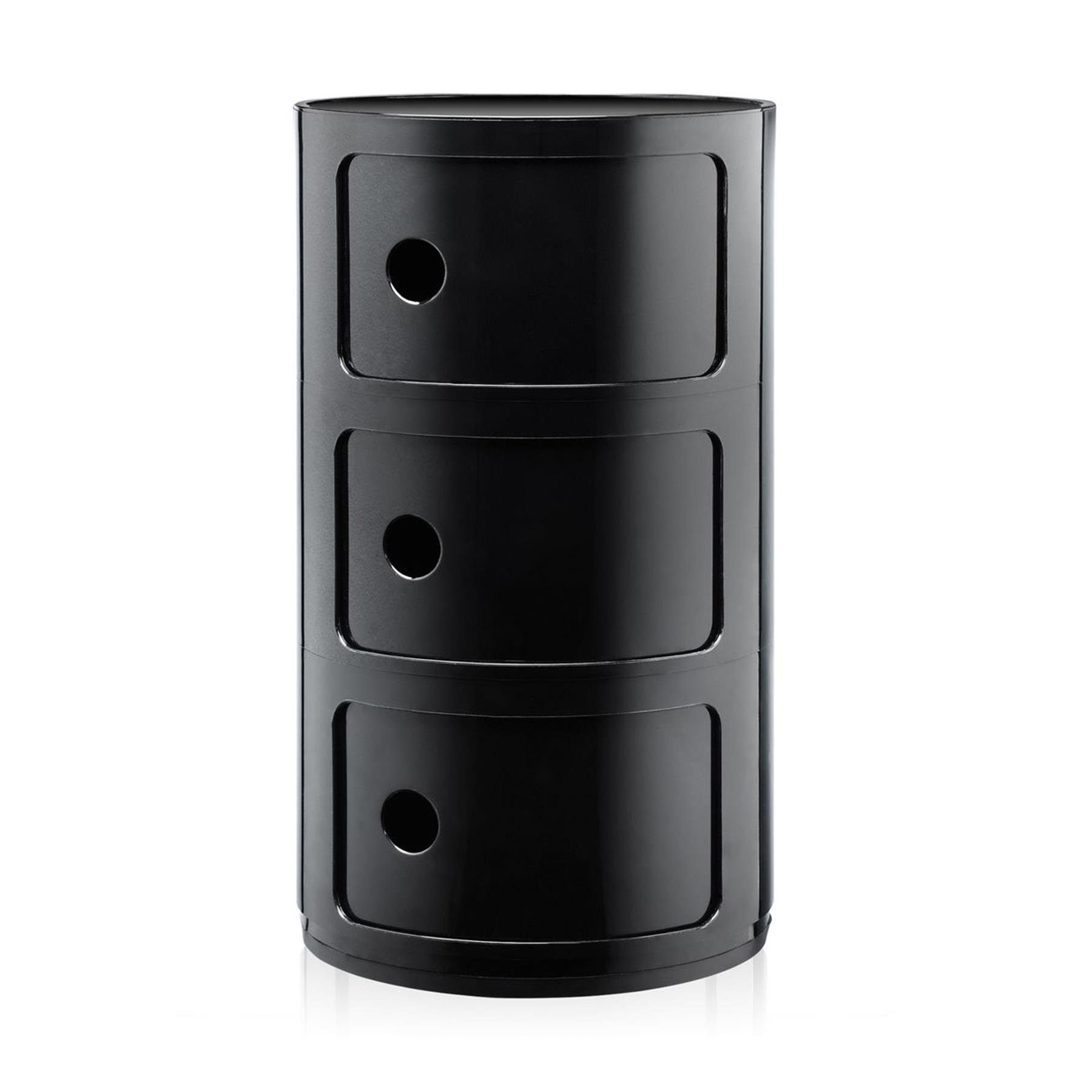 Kartell Componibili Kast - 3 Modules - Zwart