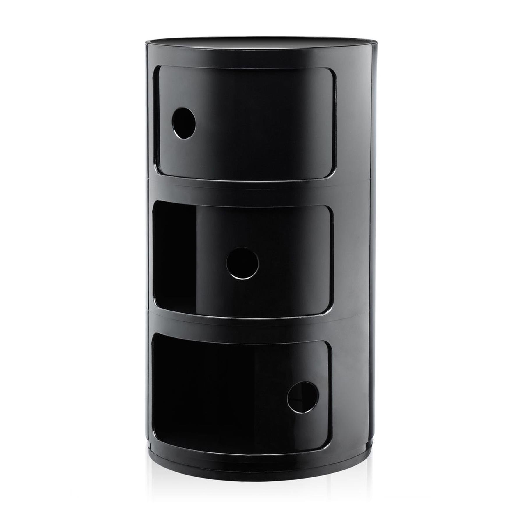 Kartell Componibili Kast - 3 Modules - Zwart