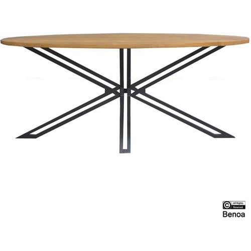 Maison de France | Eettafel | Elipse | Industrieel | 90 x 180 x 76 cm