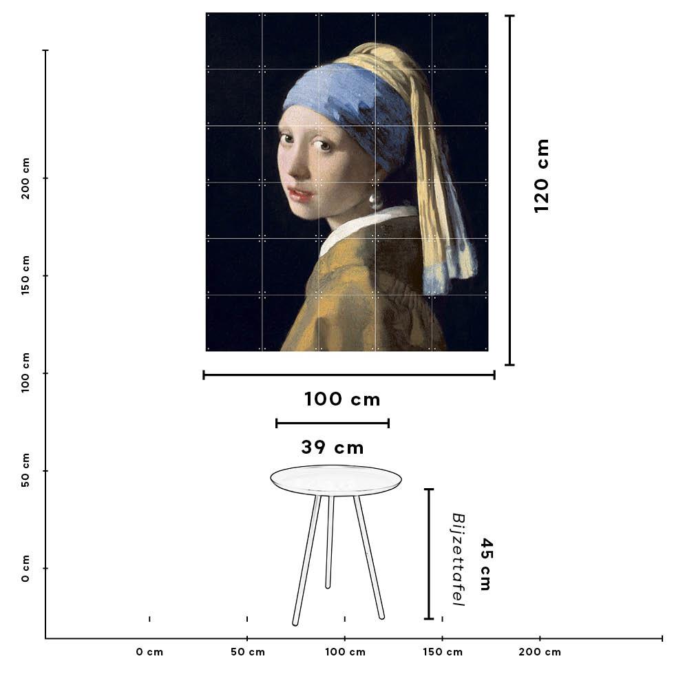 IXXI Meisje met de Parel Wandsysteem 100 x 120 cm
