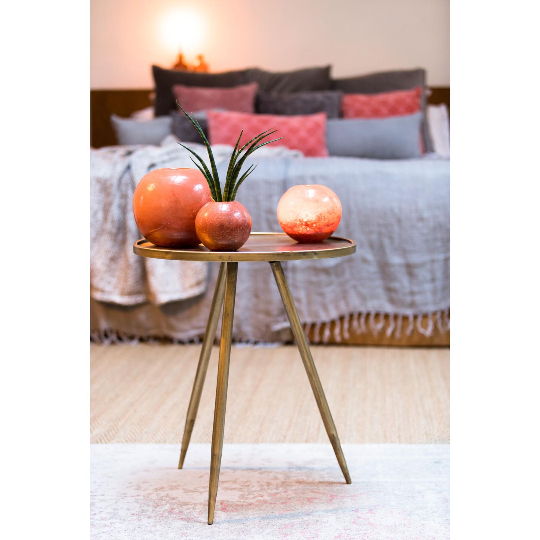 Light & Living Bijzettafel Envira - Antiek Goud - Ø39,5cm