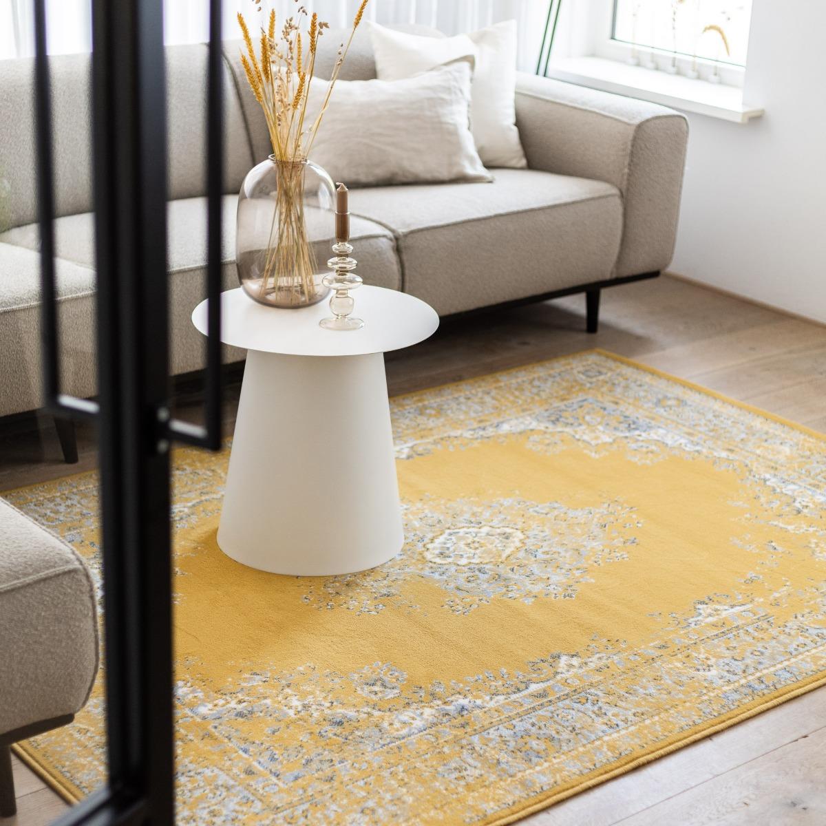 Interieur05 Vintage Vloerkleed Keshan Geel - 160 x 230 cm