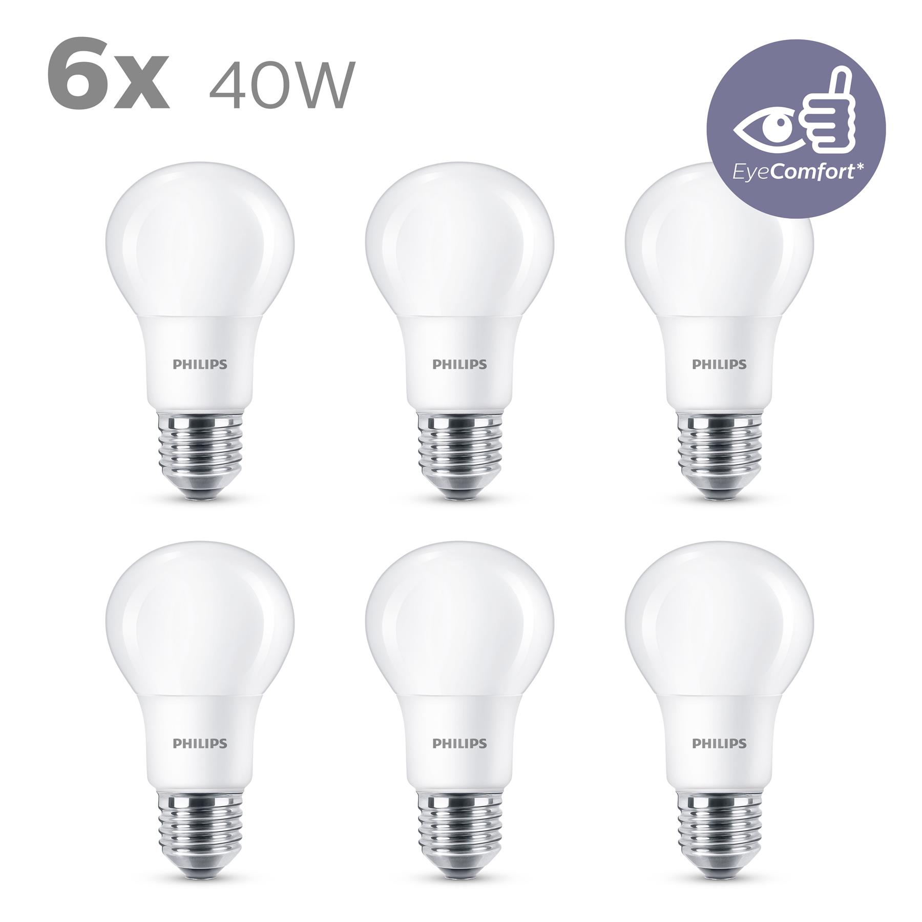 Philips LED-lampen 5,5 W 470 lumen 6 st 929001234291