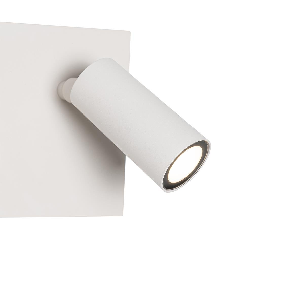 QAZQA Buiten wandlamp wit incl. LED 2-lichts bewegingssensor- Simon