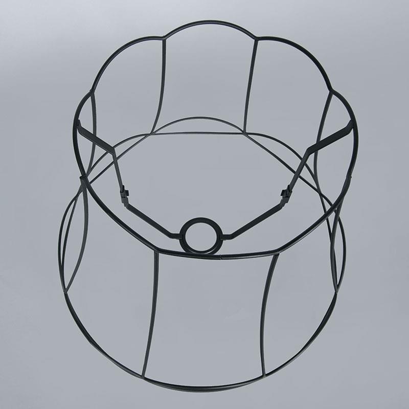 QAZQA Metalen lampenkap zwart 40|31 - Granny Frame