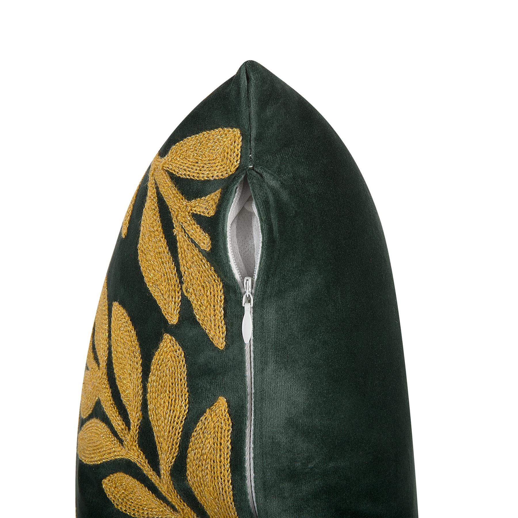 Beliani-MISTLETOE -Sierkussen set van 2-Groen-45 x 45 cm-Fluweel