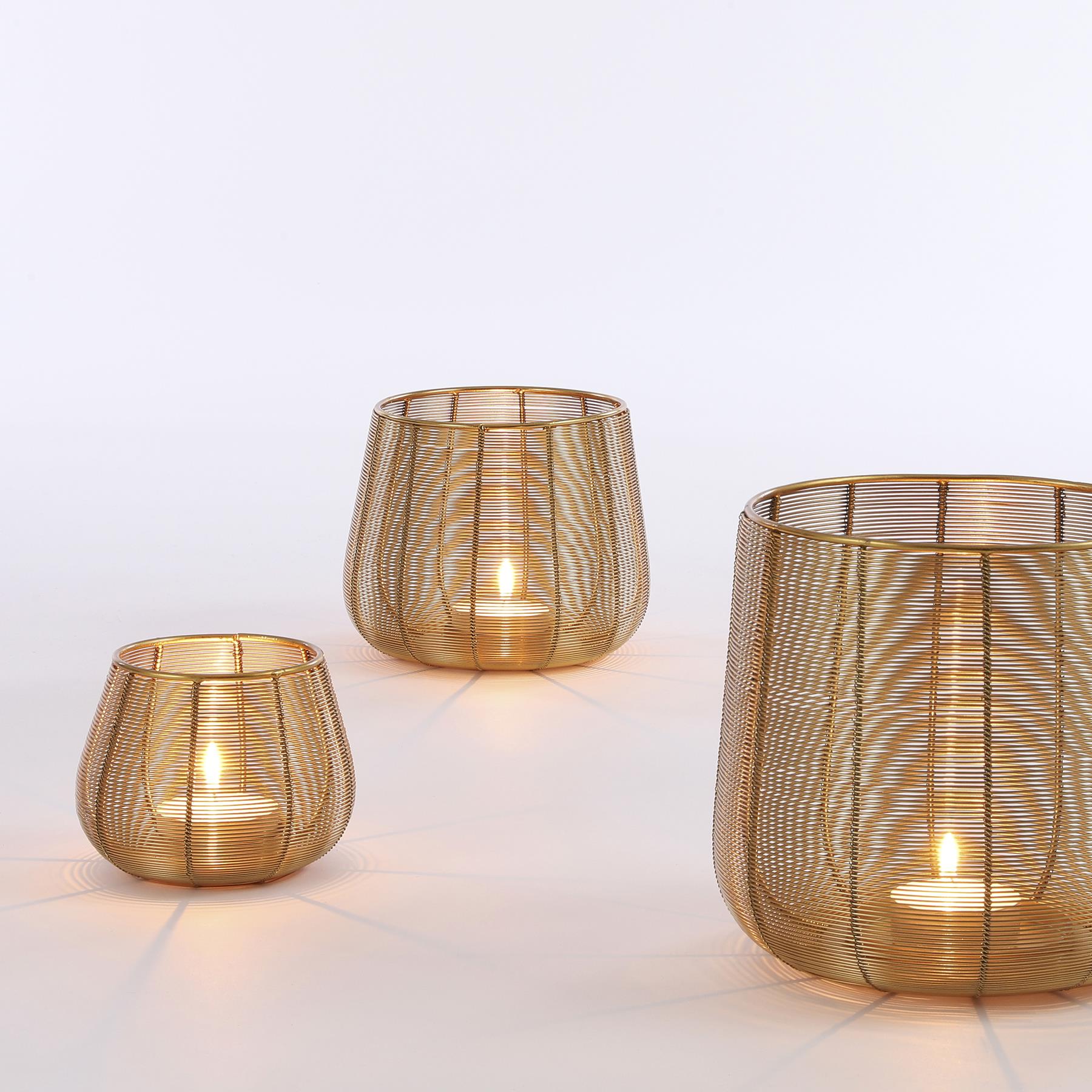 Mica Decorations Windlichten - Set van 3