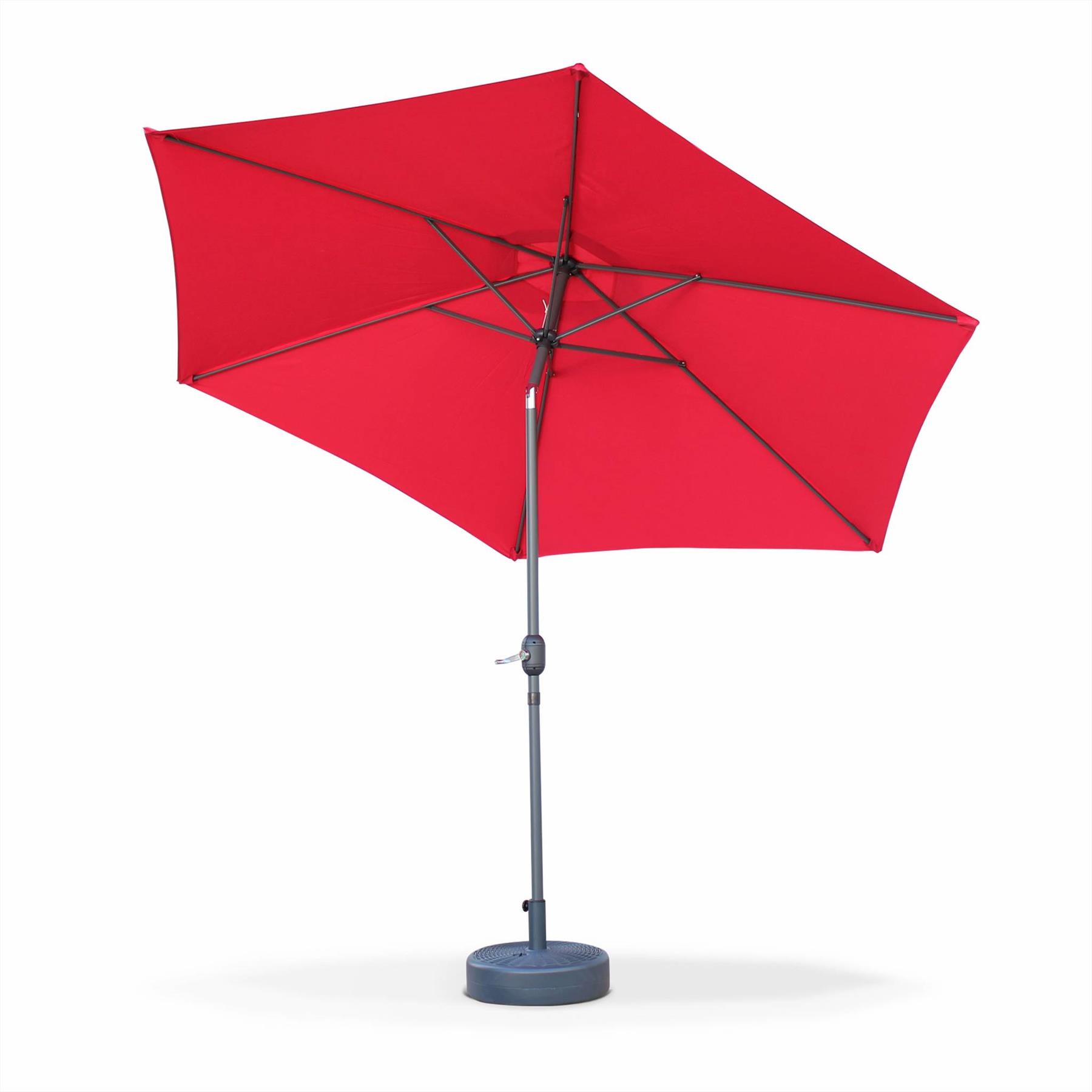 sweeek - 3m ronde parasol, paal met houteffect