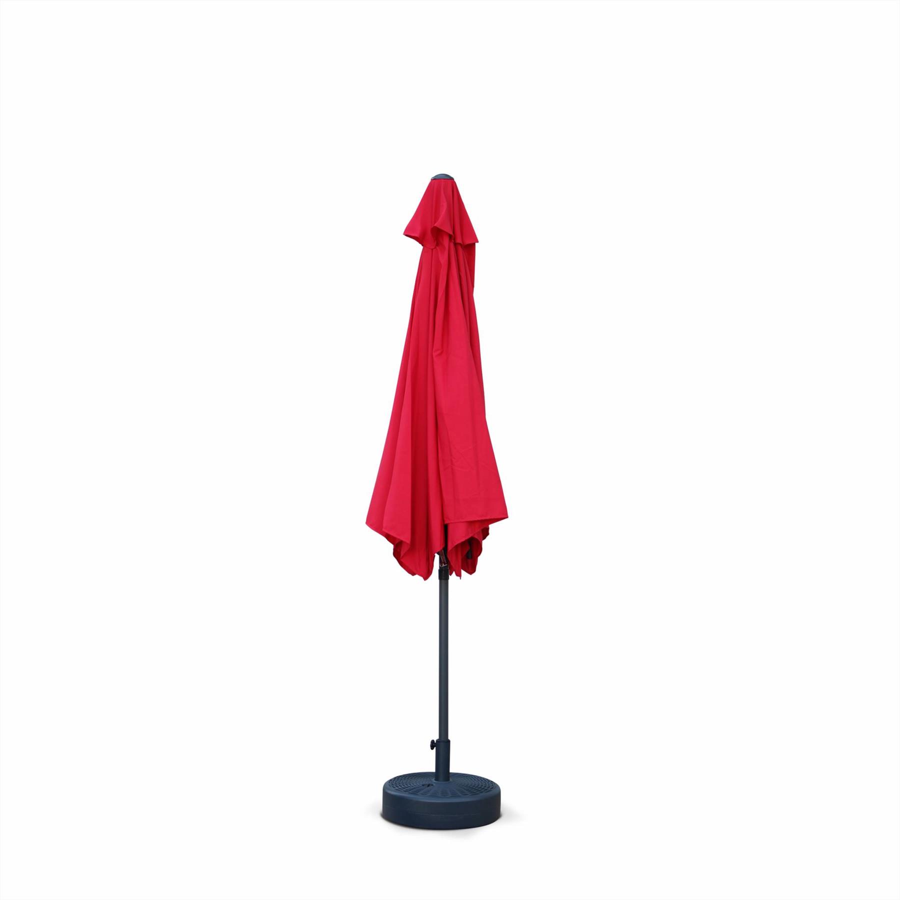 sweeek - 3m ronde parasol, paal met houteffect