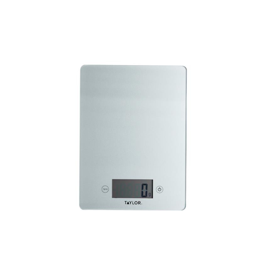 Taylor - Keukenweegschaal, Digitaal, Glas, 5 KG, Zilver - Taylor | Pro
