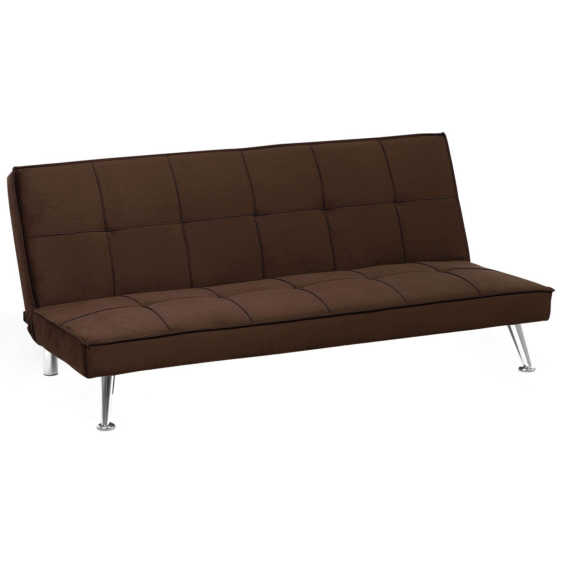 Beliani - HASLE II - Slaapbank 3-zits - Bruin - Polyester