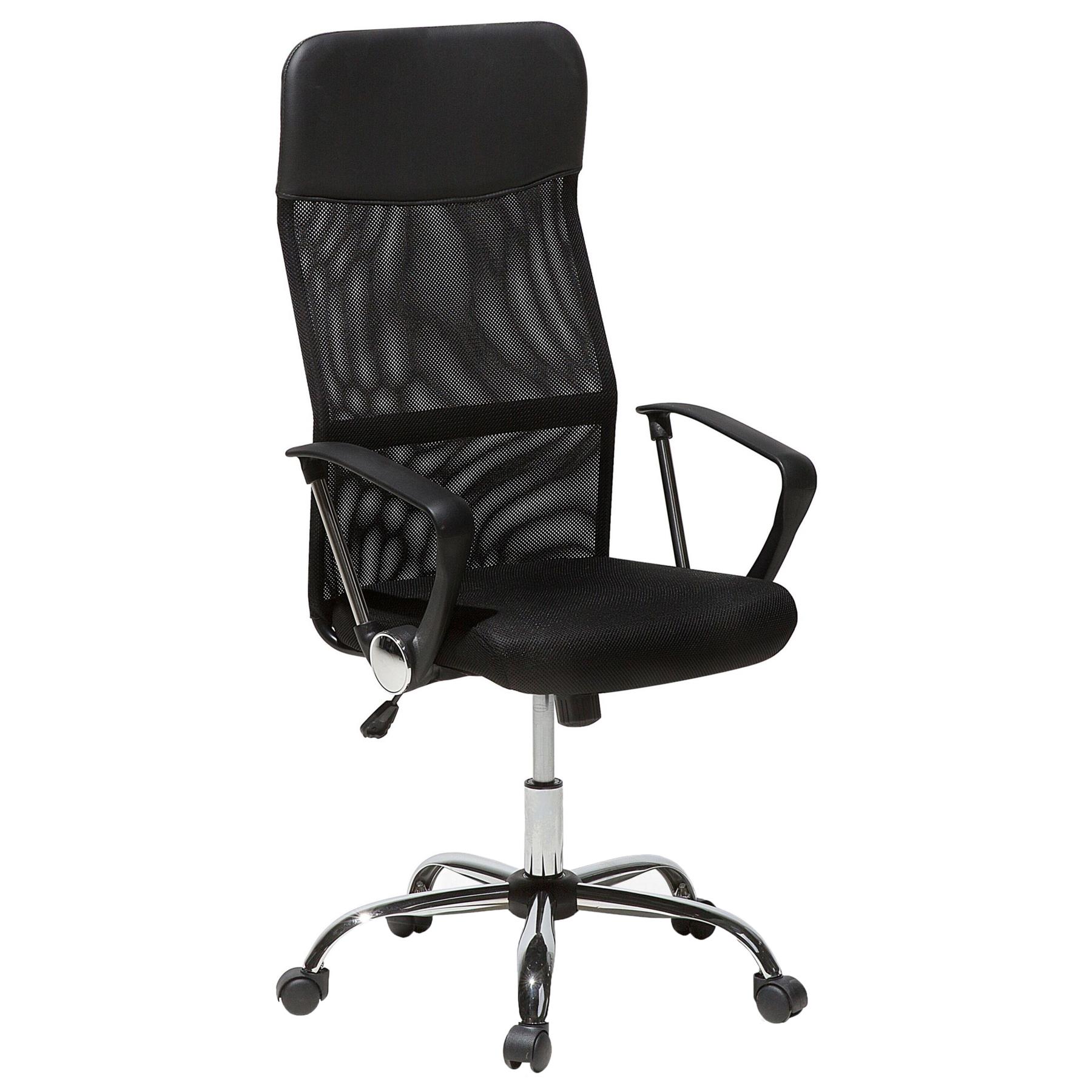 Beliani - DESIGN - Bureaustoel - Zwart - Polyester
