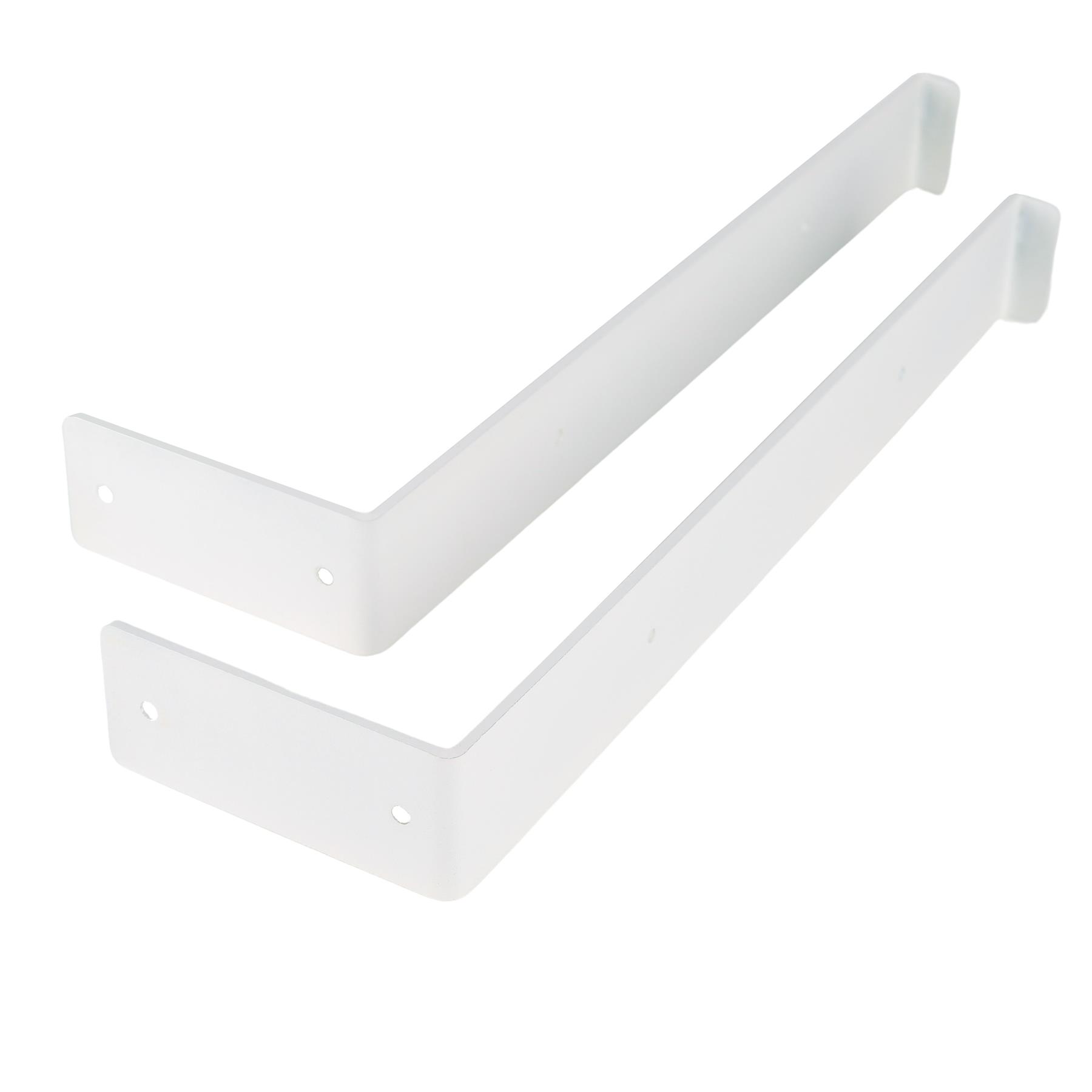 Gorillz Wagon Stalen Plankdragers voor Wandplank - 25 cm - Wit Metaal