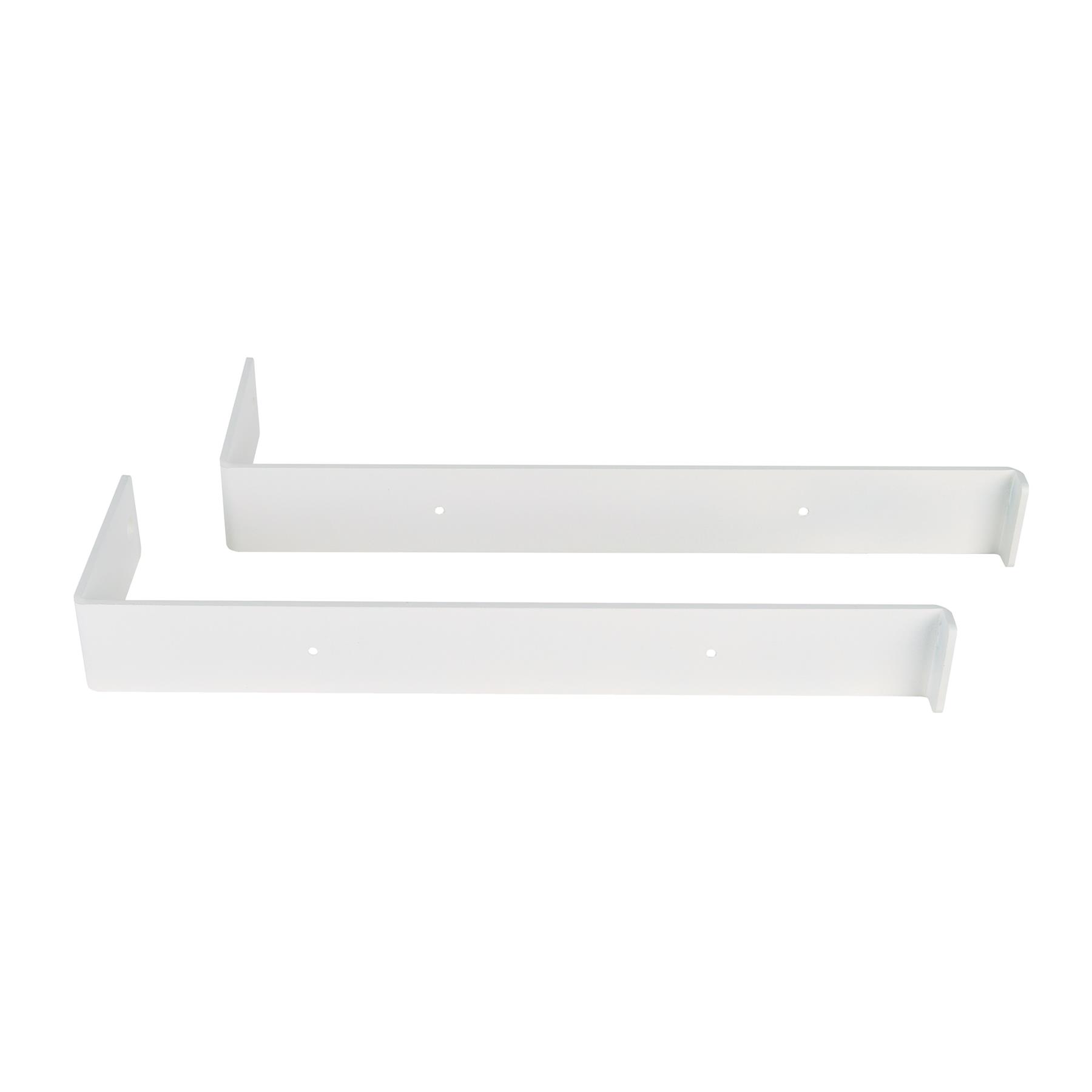 Gorillz Wagon Stalen Plankdragers voor Wandplank - 25 cm - Wit Metaal