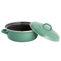 Lite-Body - Braadpan  24cm|2,5 l - Emaille- Olijf Groen - Inductie