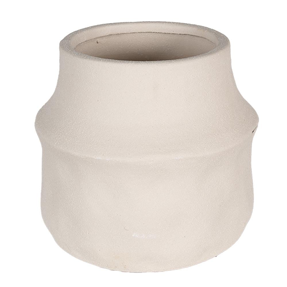 Clayre & Eef Bloempot  Ø 15x13 cm Beige Keramiek Bloempot binnen