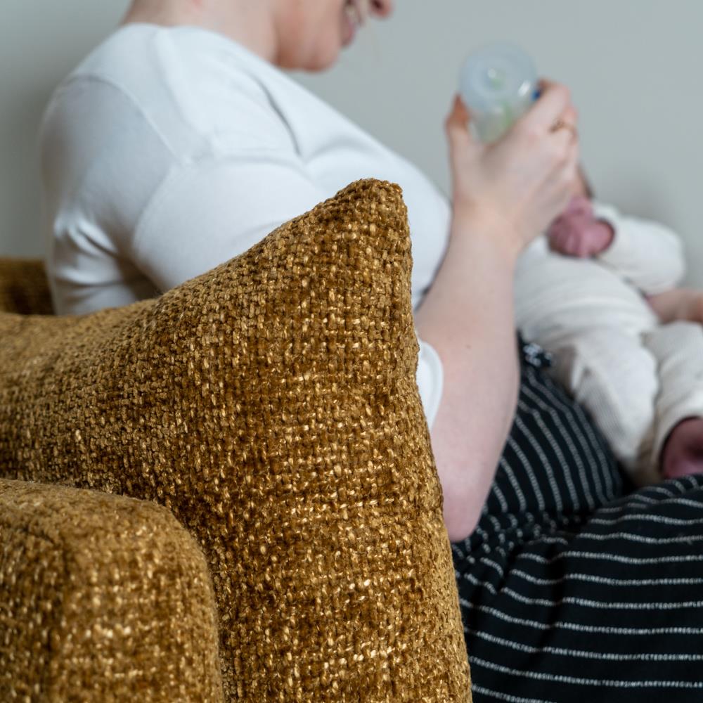 Bronx71 Stoel babykamer Ruby chenille stof zwart
