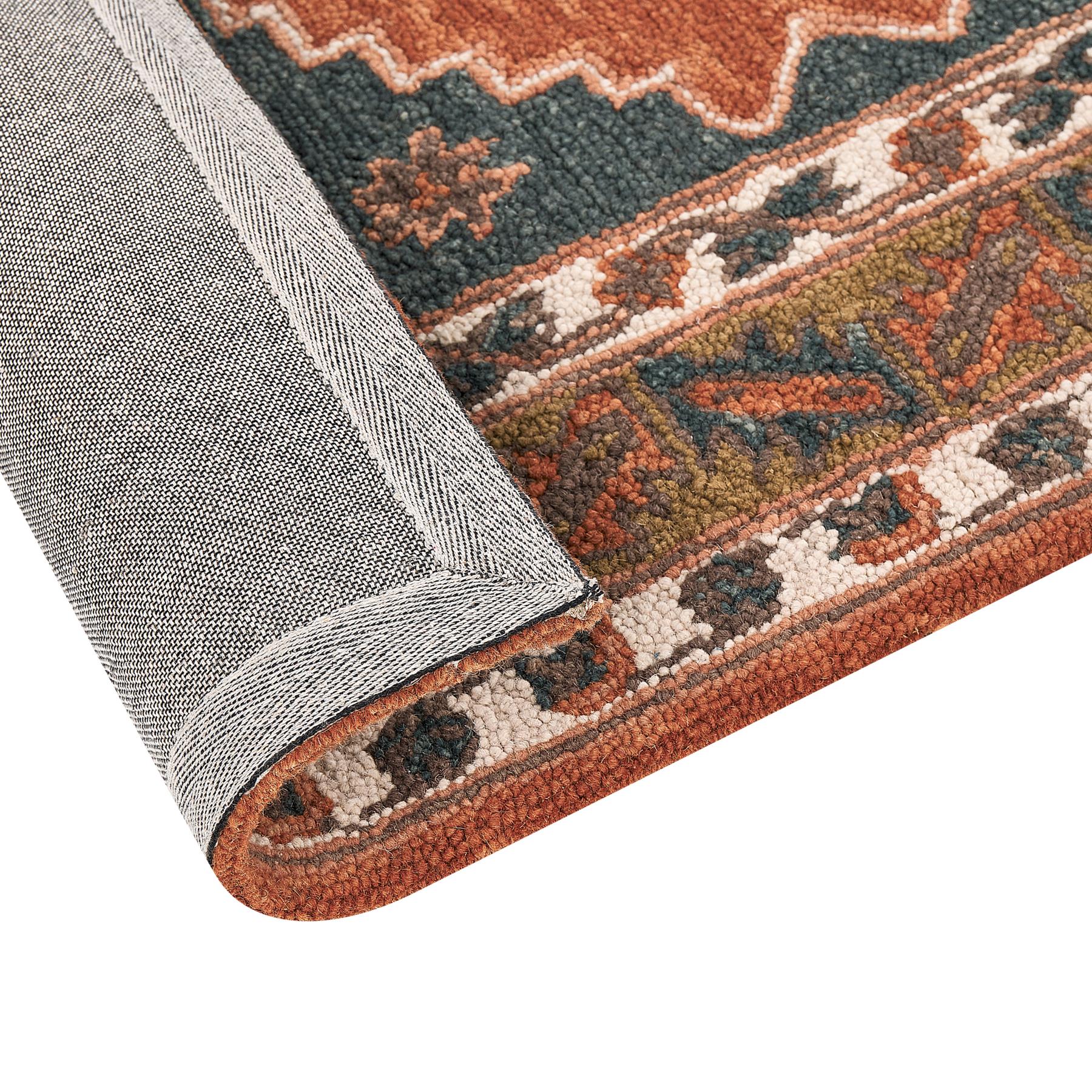 Beliani - GELINKAYA - Vloerkleed - Multicolor - 200 x 200 cm - Wol
