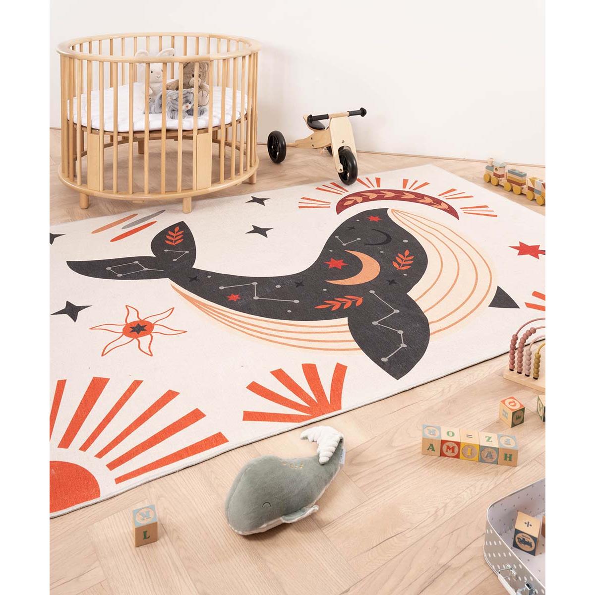 Amiah Kinderkleed walvis Happy Dreams - Multicolor - 76x150 cm
