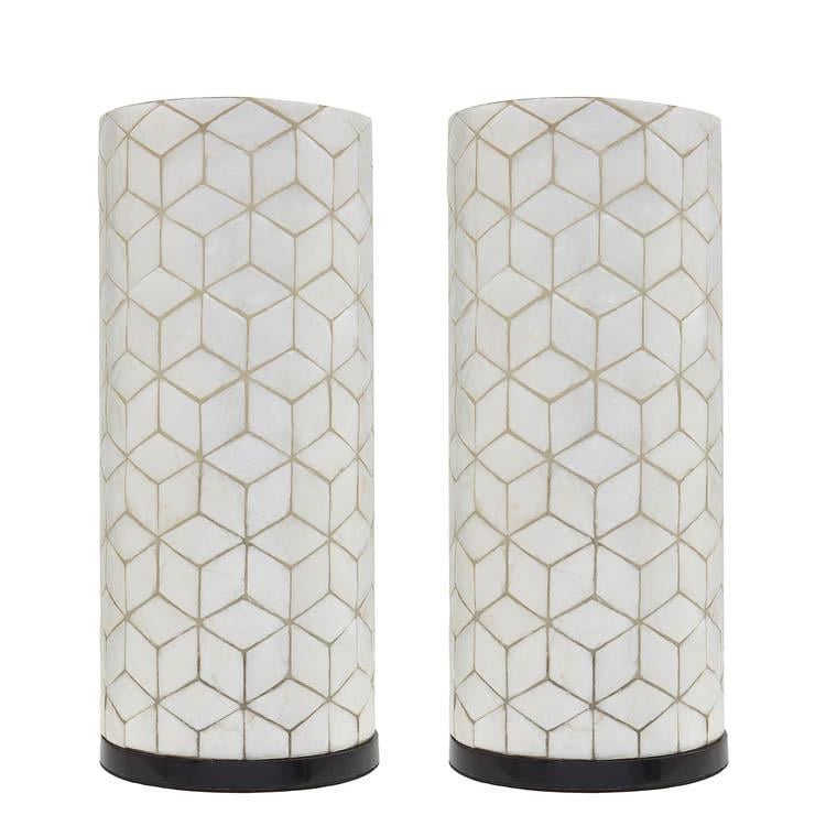 Villaflor Tafellamp Cube 40cm 2 Stuks
