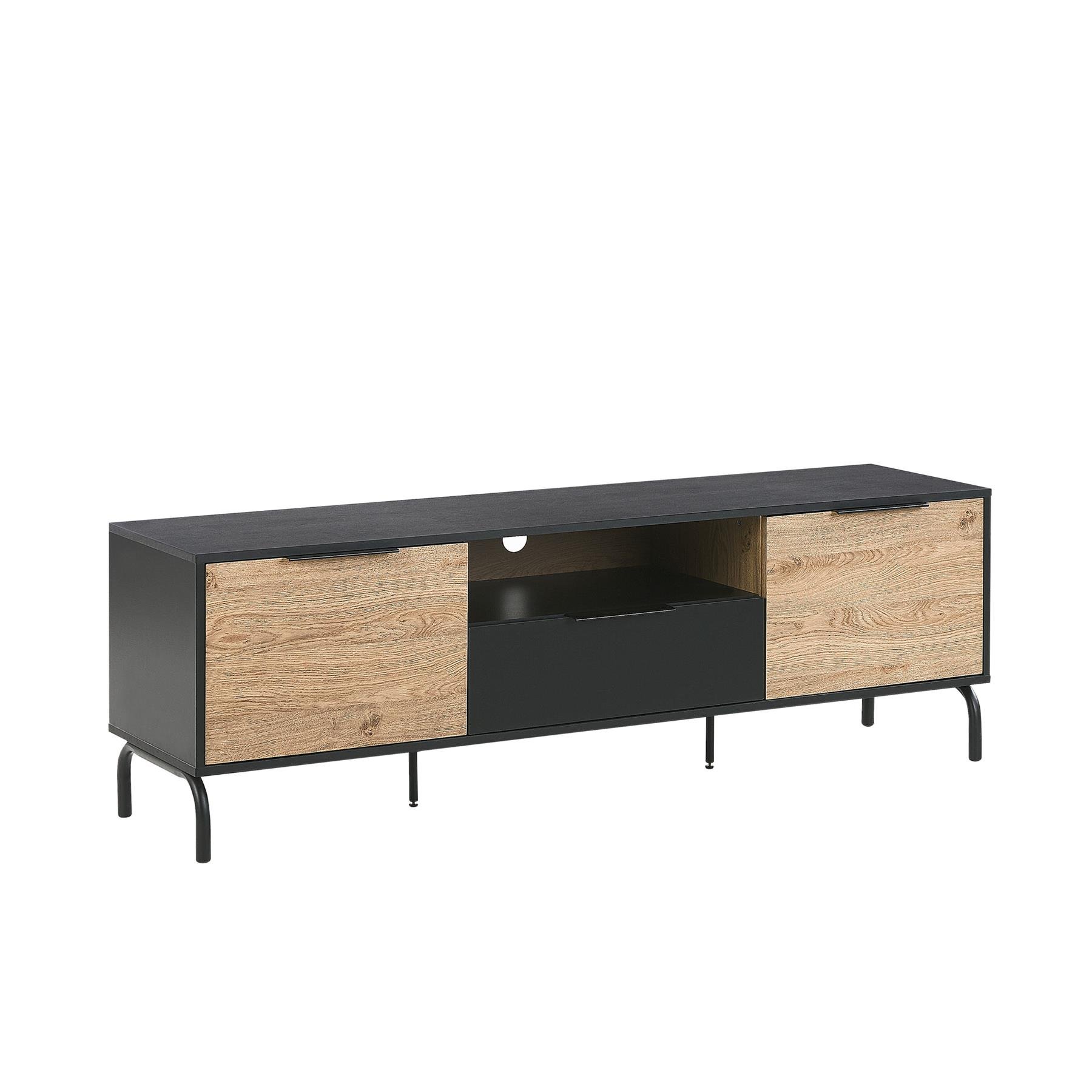 Beliani - ARKLEY - TV-meubel - Zwart - Vezelplaat