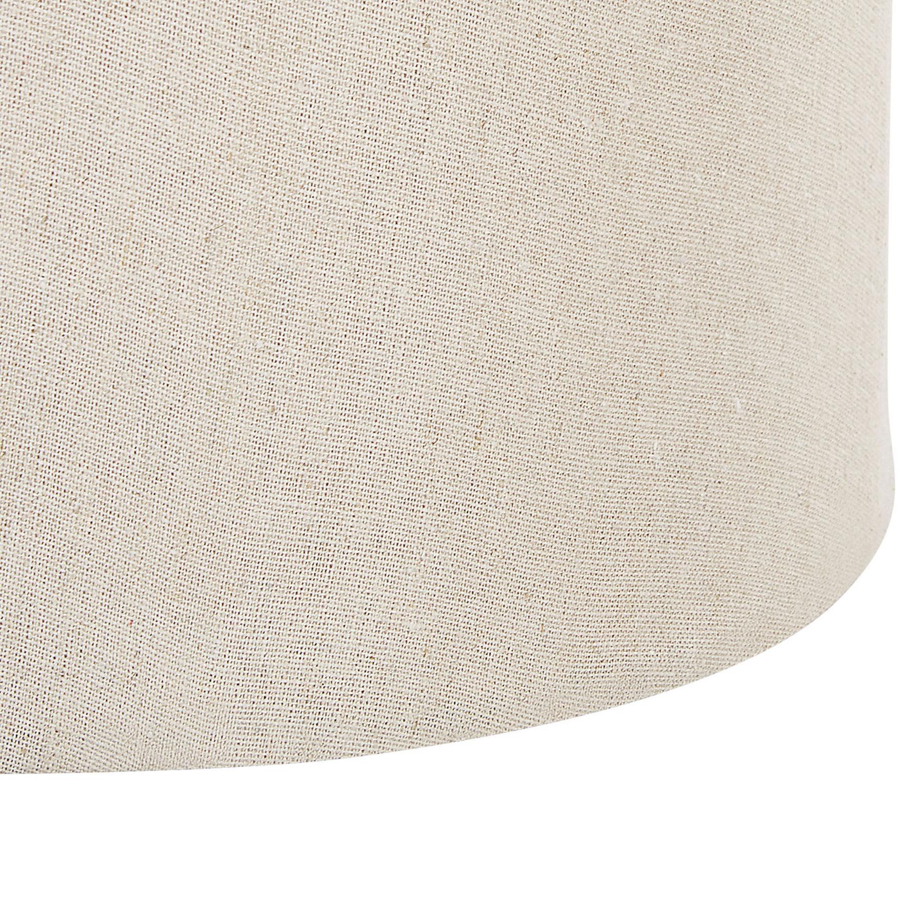 Beliani - APACHE - Poef - Beige - 33 cm - Kunstlinnen