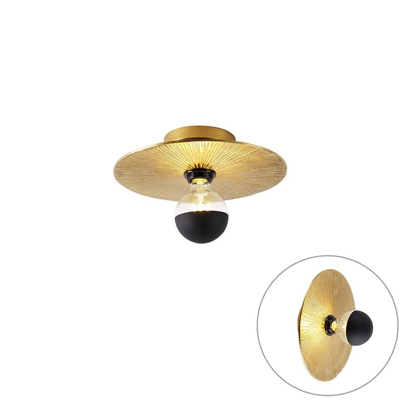 QAZQA Oosterse plafondlamp goud rond - Konge