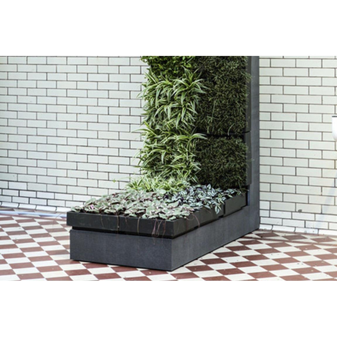 D&M KAROO verticale tuin met potgrond - wit