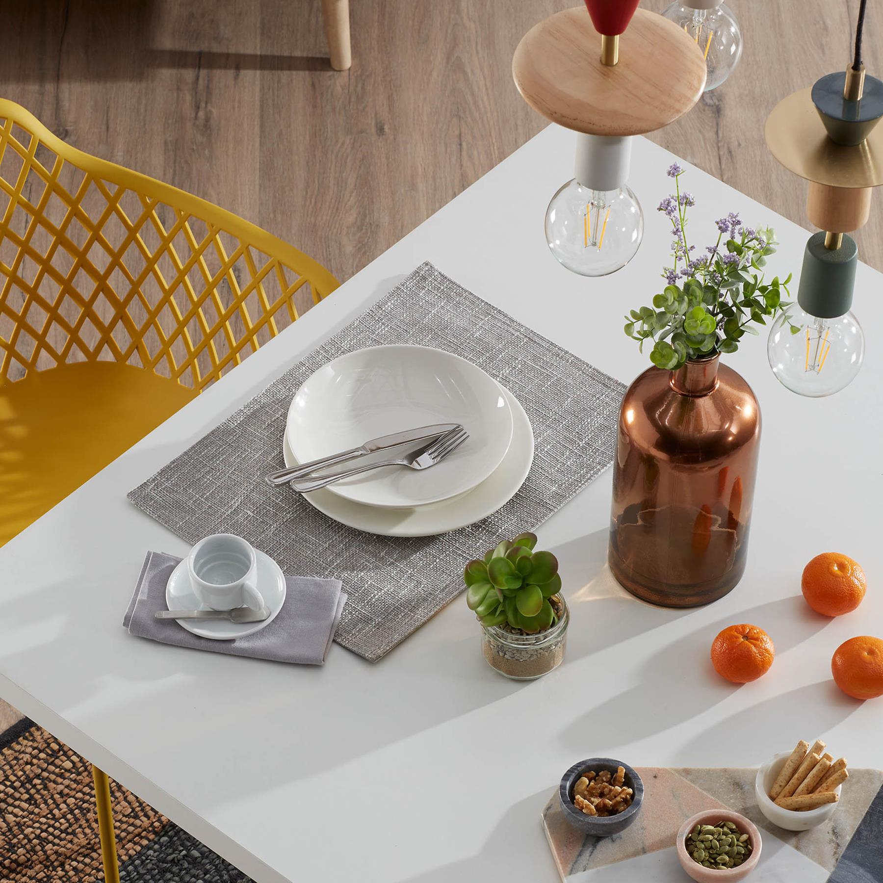 Kave Home Argo Eettafel - 200 x 100 cm - Wit