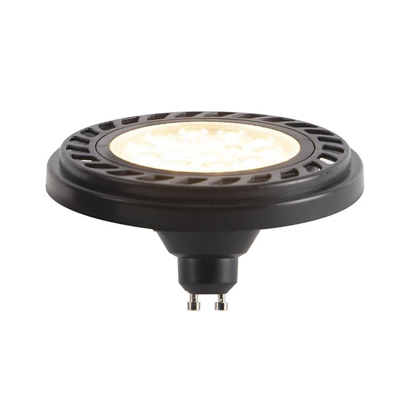 LUEDD GU10 dimbare LED AR111 zwart 8W 600 lm 2700K