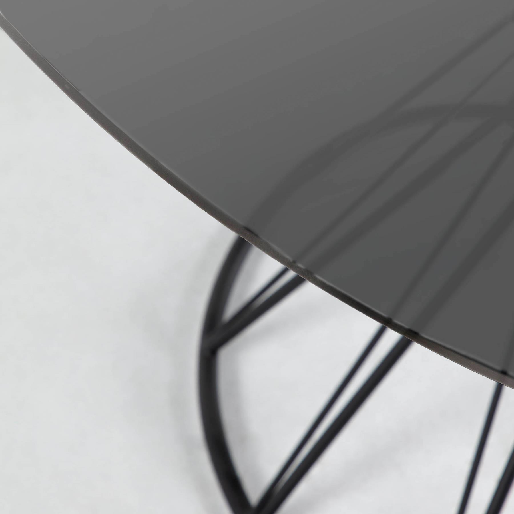 Kave Home Niut Eettafel - Ø 120 cm - Zwart Glas