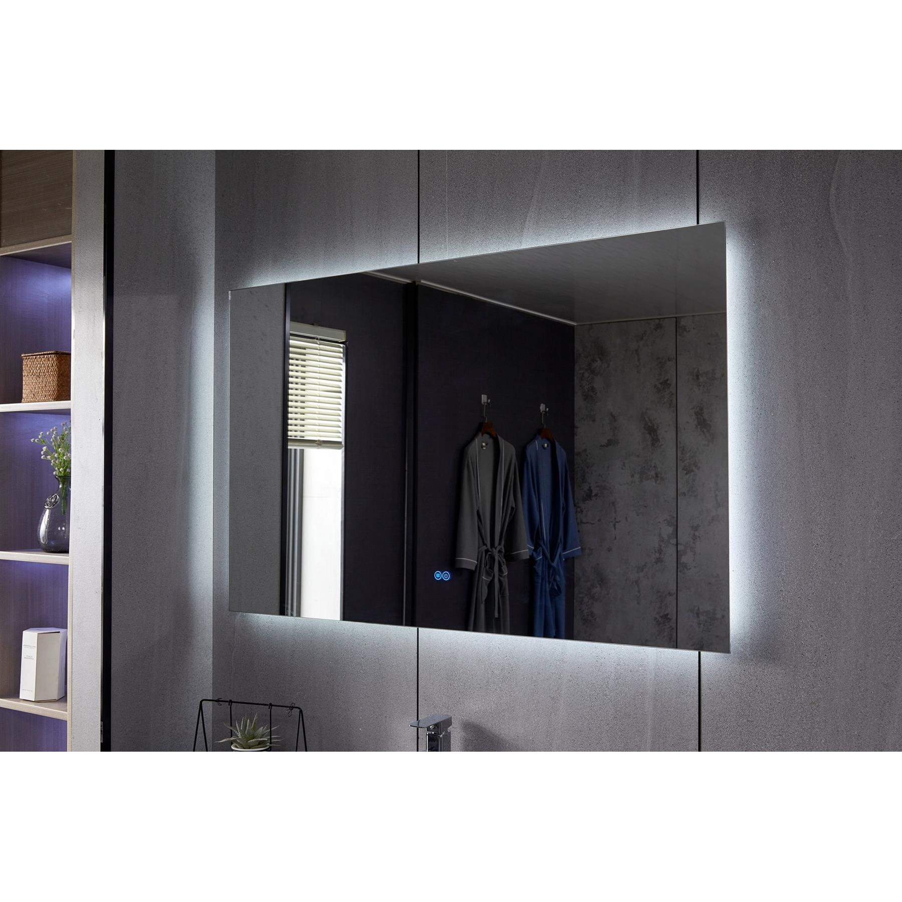 Vtw Living - Badkamerspiegel - Spiegel - Anti Condens - 120 cm