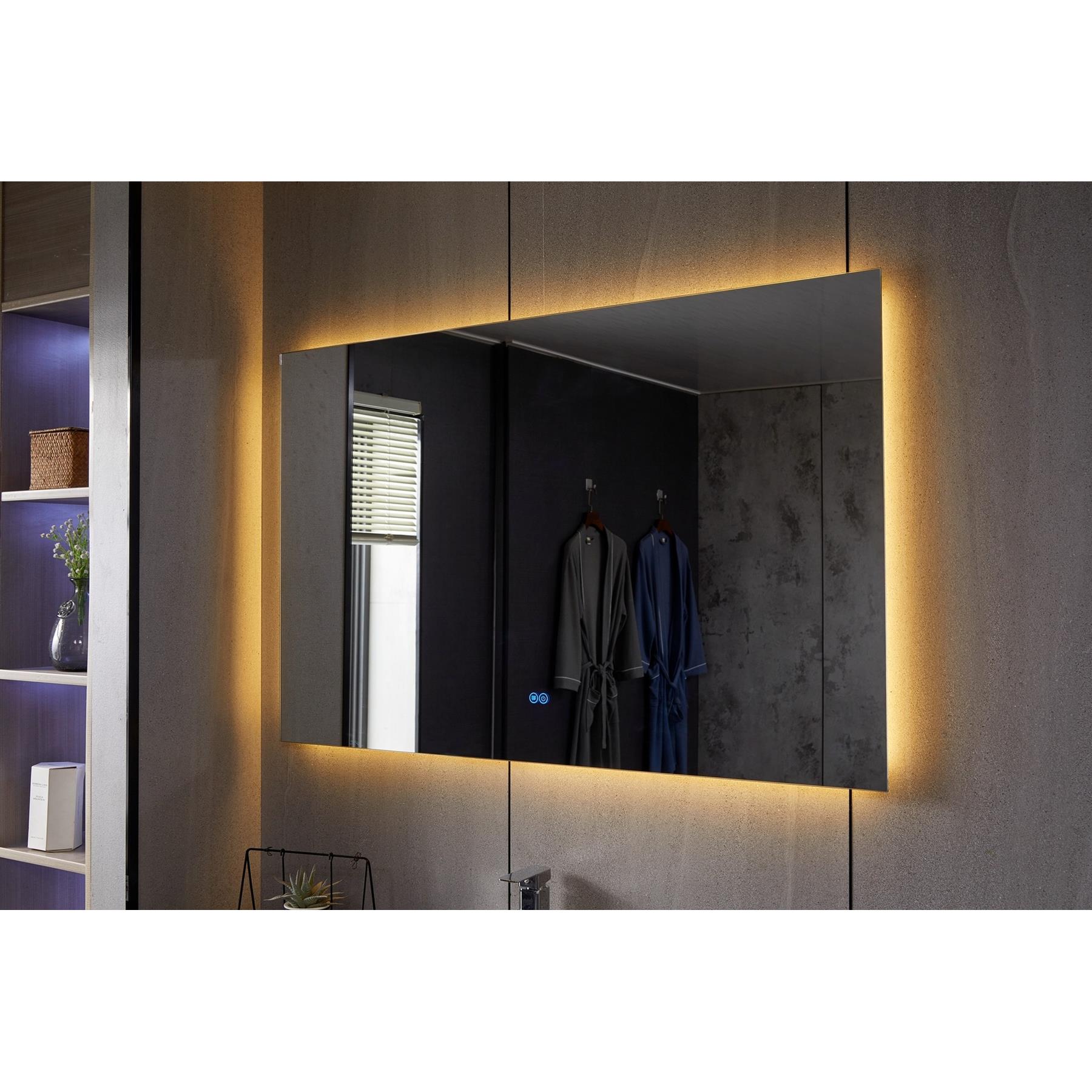 Vtw Living - Badkamerspiegel - Spiegel - Anti Condens - 120 cm