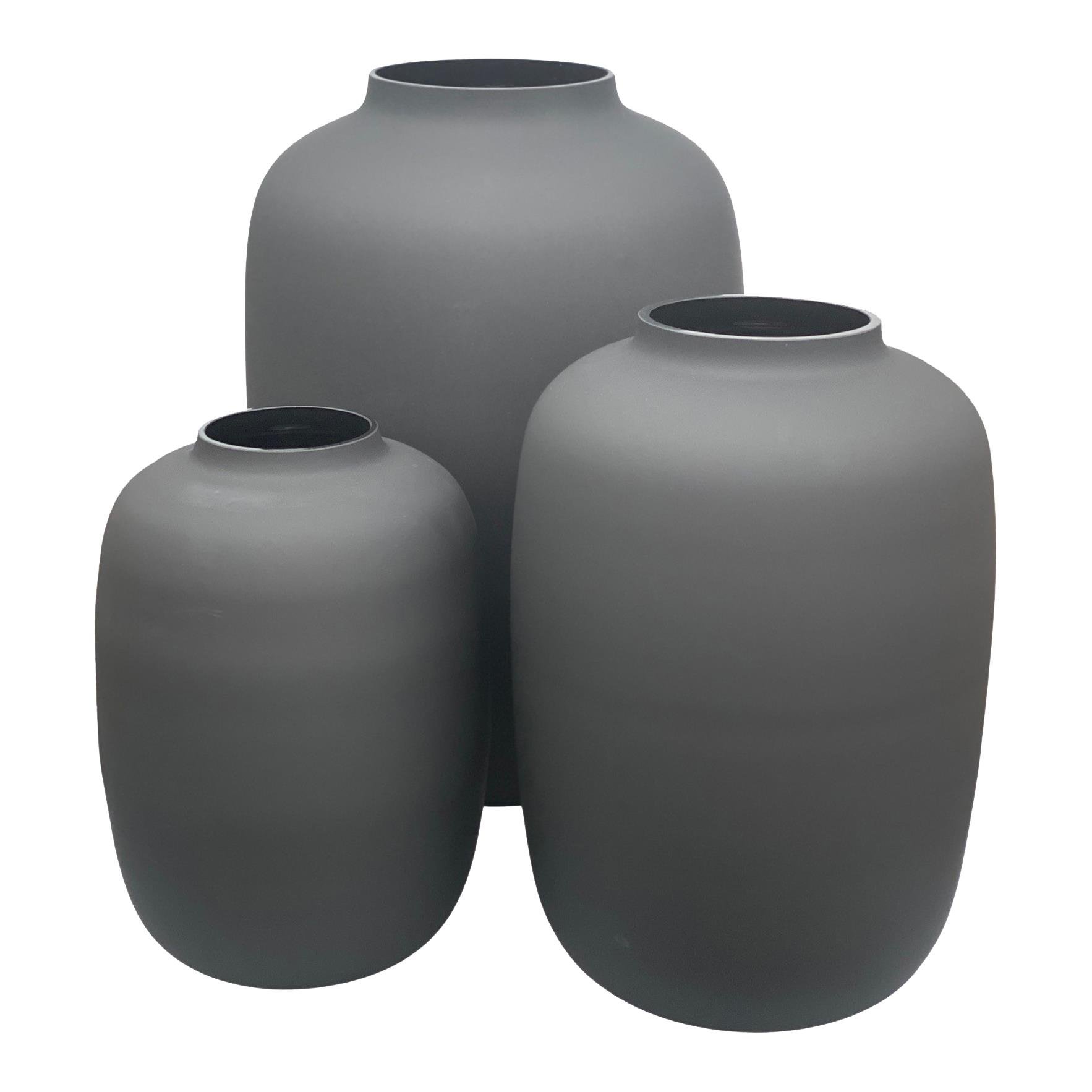 Vase The World Artic Vaas M - Black