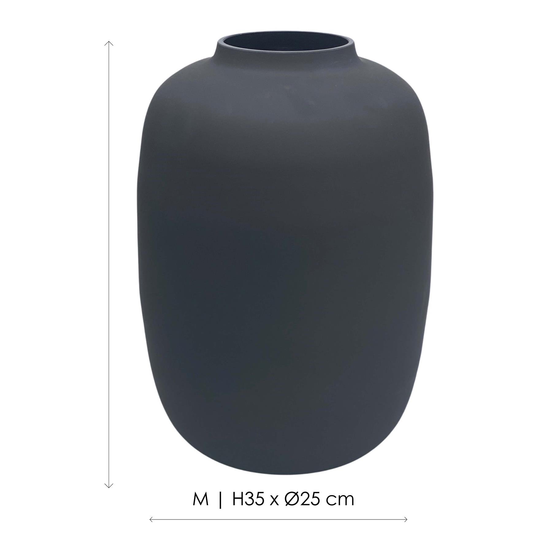 Vase The World Artic Vaas M - Black