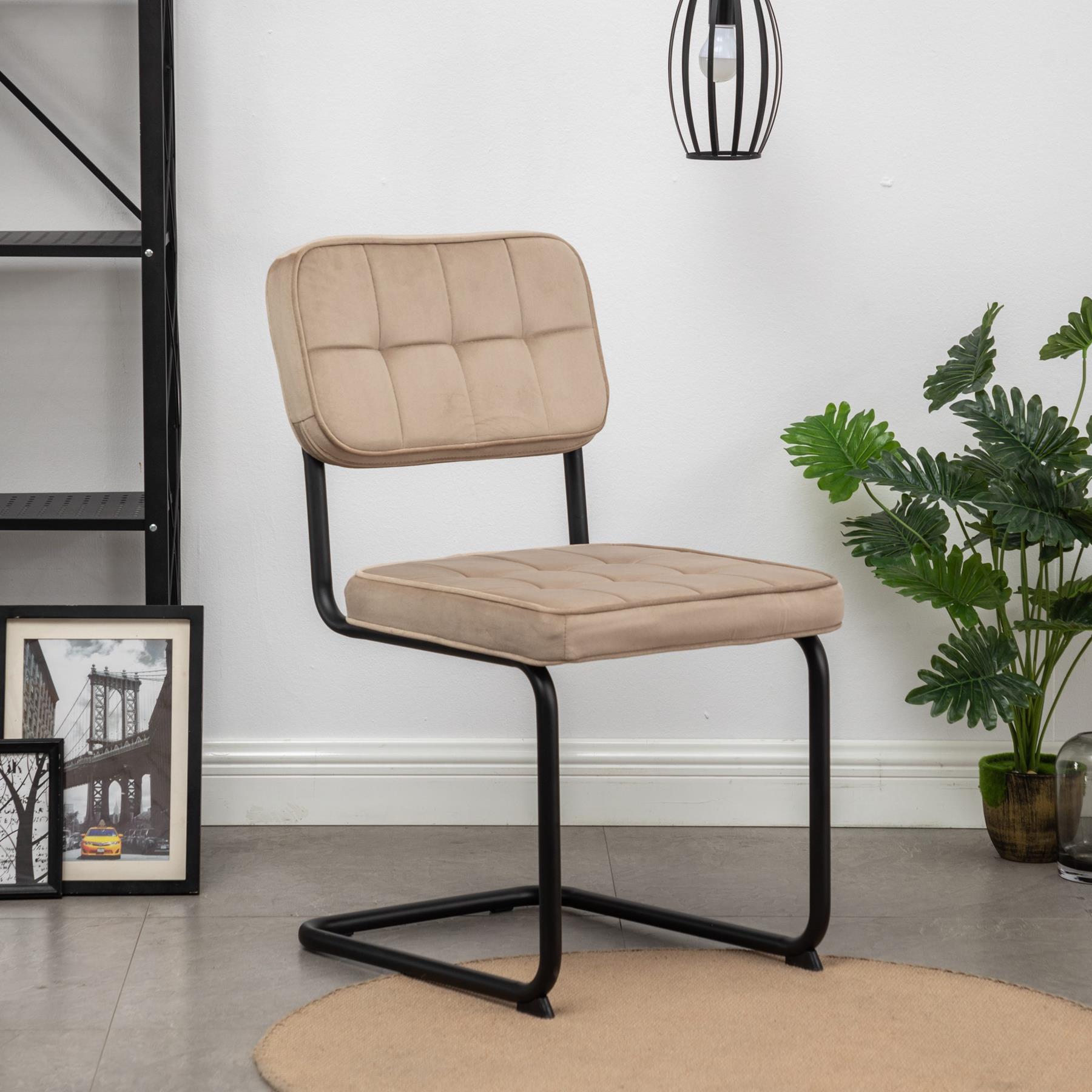 Furnihaus Eetkamerstoelen Set van 4 Flexa - Velvet Beige