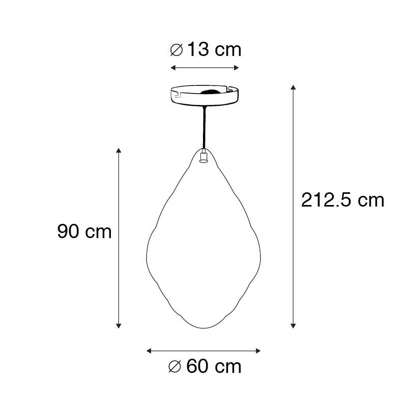 QAZQA Oosterse hanglamp goud 90 cm - Nidum