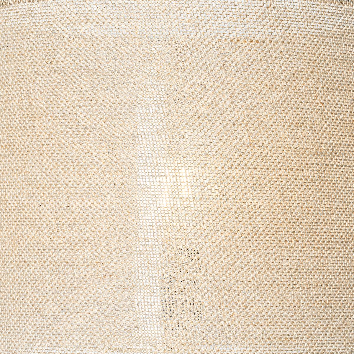 QAZQA Landelijke vloerlamp hout met linnen kap naturel 32 cm - Mels