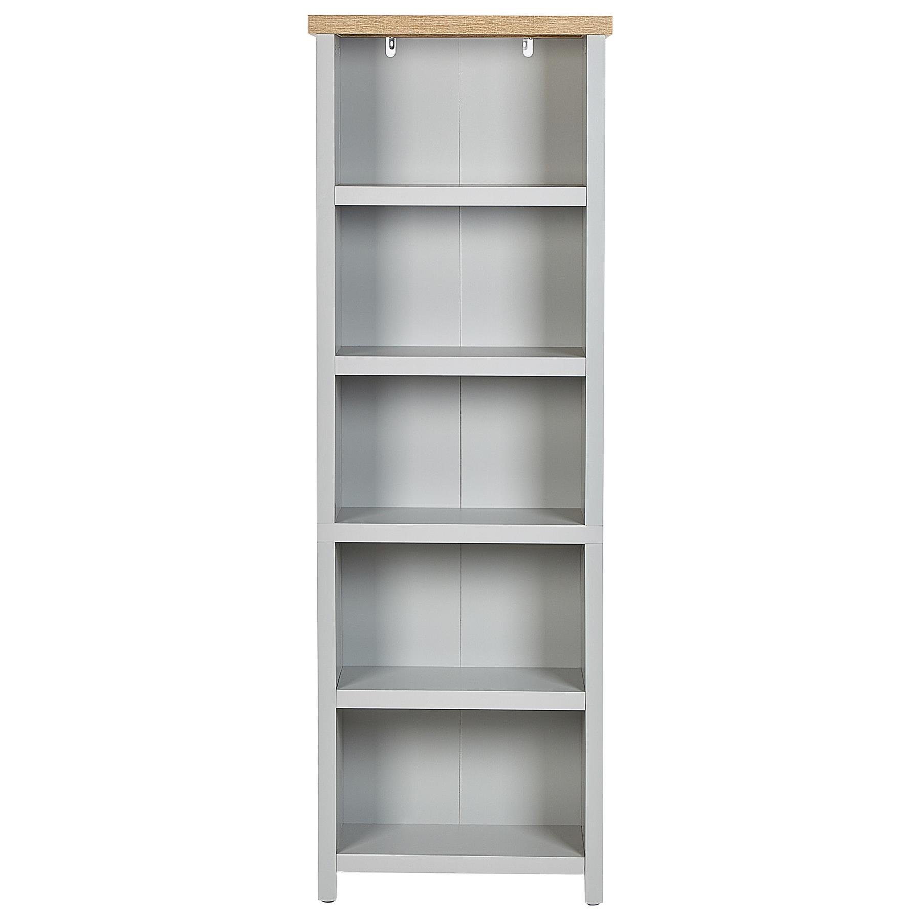 Beliani - CLIO - Boekenkast - Lichtgrijs - 5 planken - Vezelplaat