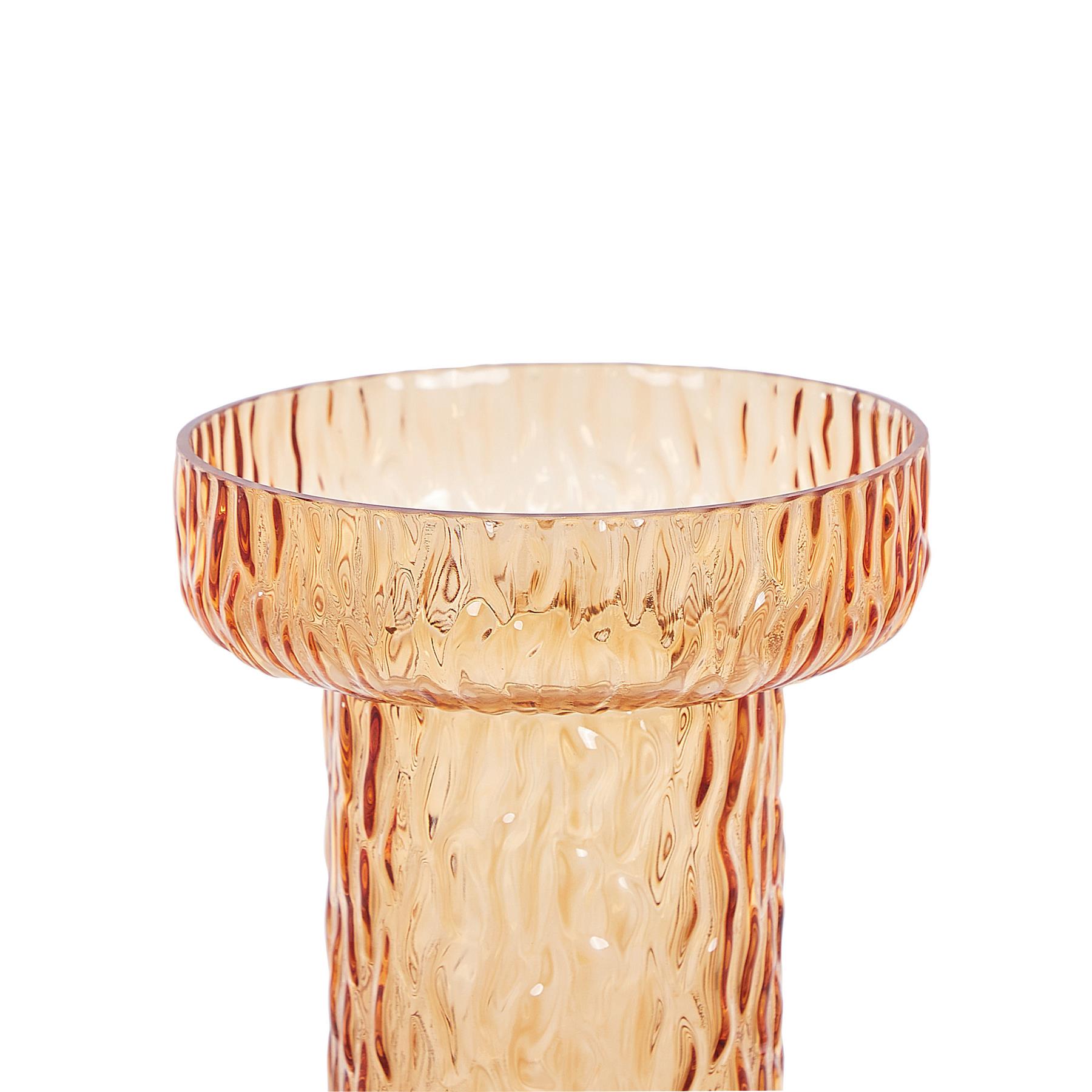Beliani - PLATANIA - Decoratieve vaas - Oranje - Glas
