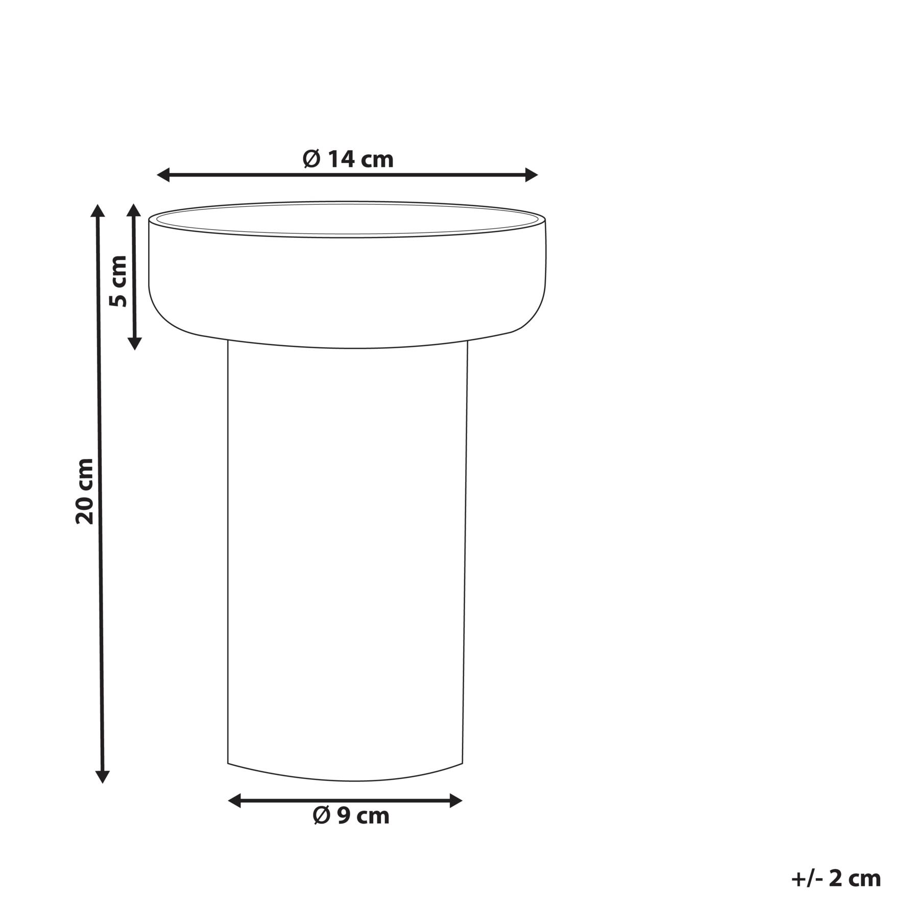 Beliani - PLATANIA - Decoratieve vaas - Oranje - Glas